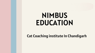 How to Find the Best CAT Coaching Institute in Chandigarh