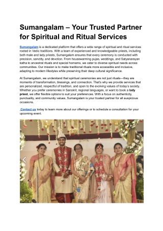Sumangalam – Your Trusted Partner for Spiritual and Ritual Services (1)