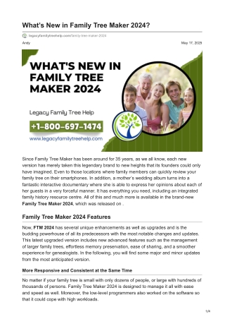what s new in family tree maker 2024
