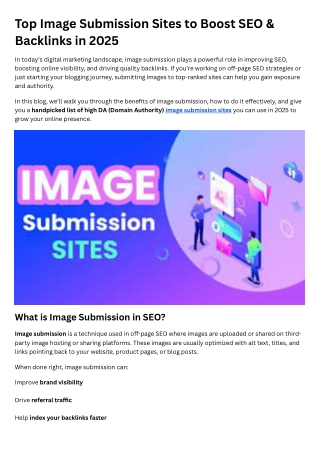 top image submission sites to boost seo backlinks