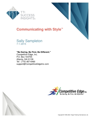communicating with style