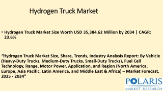 Hydrogen Truck Market ppt