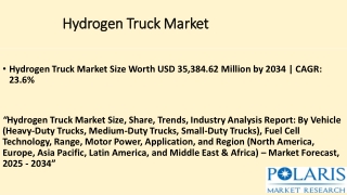 Hydrogen Truck Market pdf
