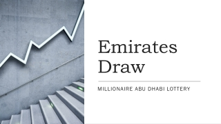 Emirates Draw: Enter the UAE’s Most Exciting big Lottery dubai