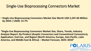 single use bioprocessing connectors market
