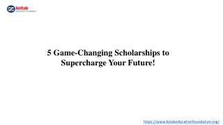 5 Game-Changing Scholarships to Supercharge Your Future!