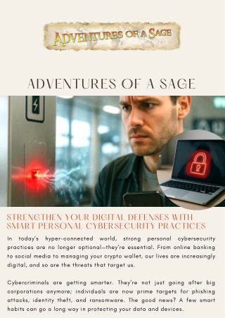Strengthen Your Digital Defenses with Smart Personal Cybersecurity Practices