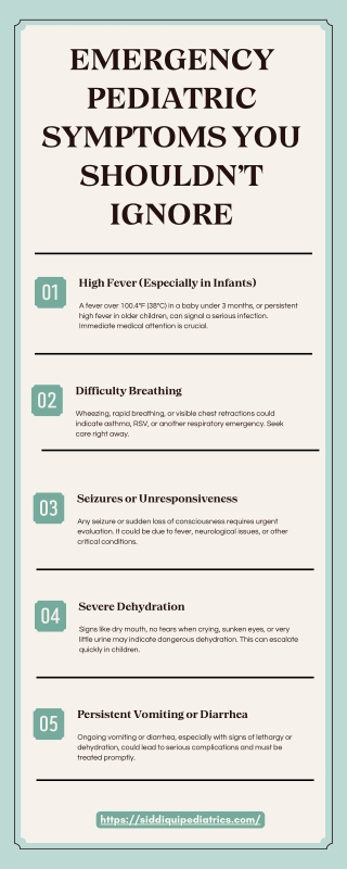 Emergency Pediatric Symptoms You Shouldn’t Ignore