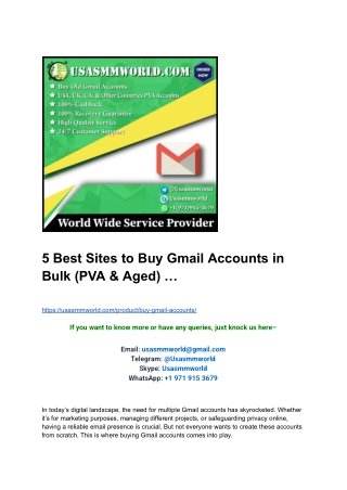 5 Best Sites to Buy Gmail Accounts in Bulk (PVA & Aged) … (1)