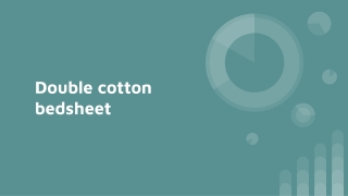 double cotton bedsheet
