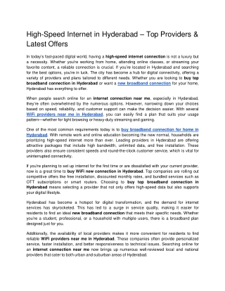 High-Speed Internet in Hyderabad – Top Providers & Latest Offers.docx