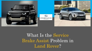 What is the service brake assist problem in Land Rover