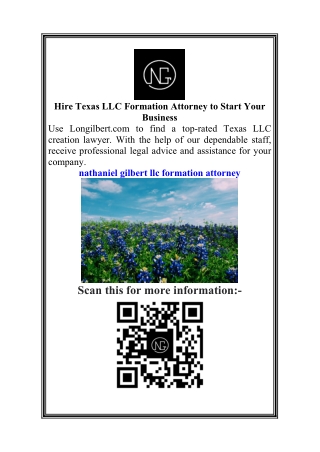 Hire Texas LLC Formation Attorney to Start Your Business