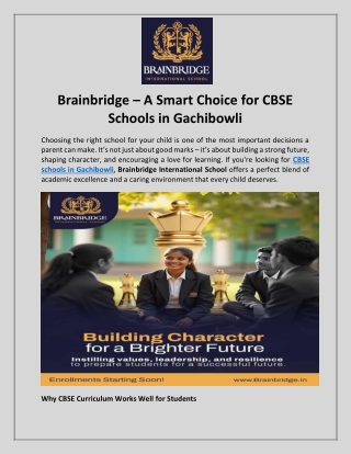 brainbridge a smart choice for cbse schools