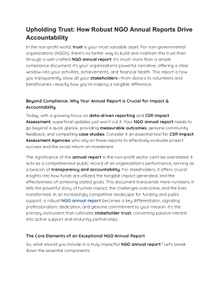 Upholding Trust_ How Robust NGO Annual Reports Drive Accountability