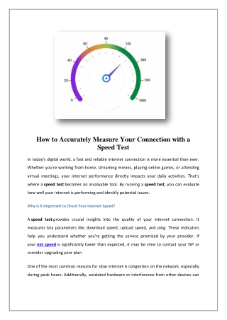 how to accurately measure your connection with