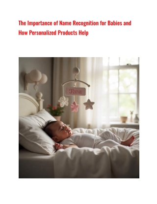 Importance of Name Recognition for Babies and How Personalized Products Help