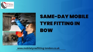 same day mobile tyre fitting in bow