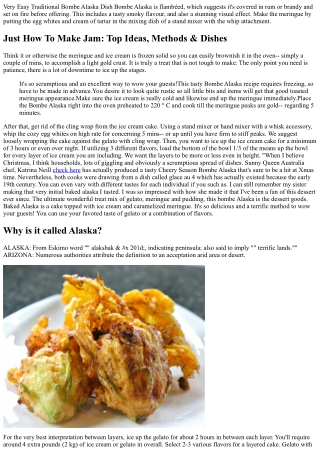 very easy traditional bombe alaska dish bombe