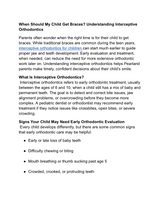 When Should My Child Get Braces