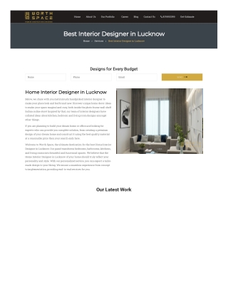 Transform Spaces with Top Interior Designers Lucknow