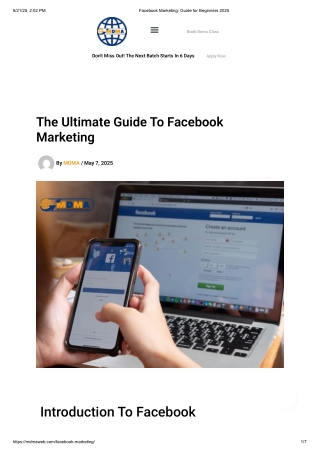 Facebook Marketing_ Guide for Beginners 2025