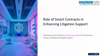 Role of Smart Contracts in Enhancing Litigation Support Services