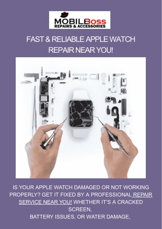 Fast & Reliable Apple Watch Repair Near You!
