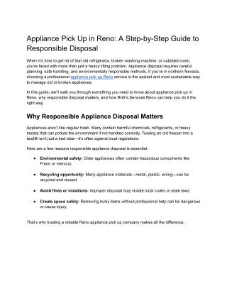 Appliance Pick Up in Reno_ A Step-by-Step Guide to Responsible Disposal