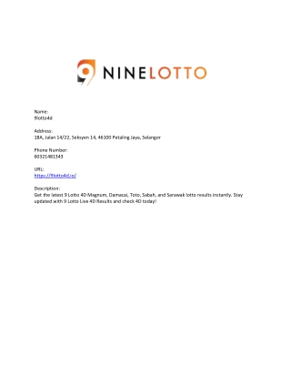 9lotto4d