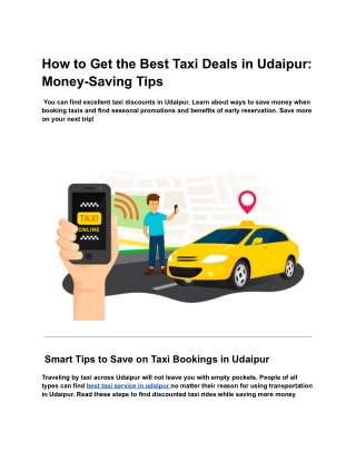 best taxi Deal in udaipur with DVR taxi srevices