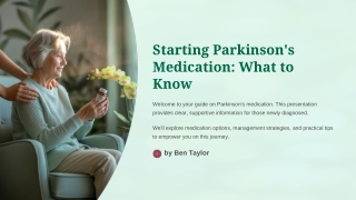Parkinson’s disease medicines