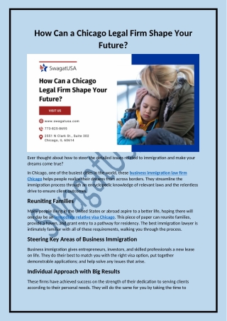 How Can a Chicago Legal Firm Shape Your Future?
