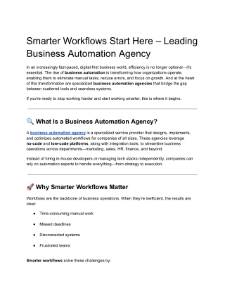 smarter workflows start here leading business