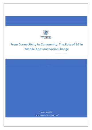 From Connectivity to Community The Role of 5G in Mobile Apps and Social Change