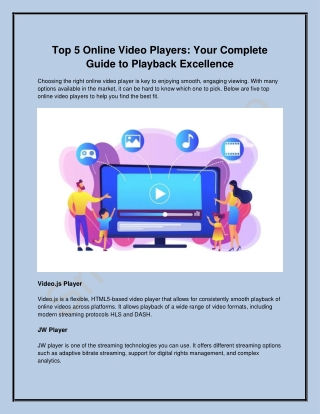 Top 5 Online Video Players: Your Complete Guide to Playback Excellence