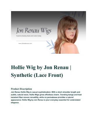 Hollie Wig by Jon Renau | Synthetic (Lace Front)