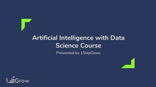 Artificial Intelligence with Data Science course