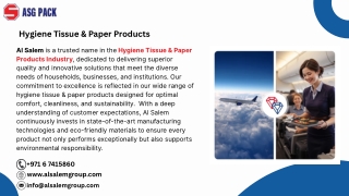 hygiene tissue paper products