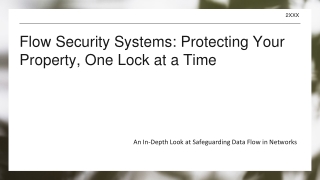flow security systems protecting your property one lock at a time