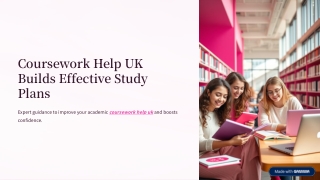 coursework help uk builds effective study plans