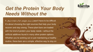 Get the Protein Your Body Needs Without the Compromise