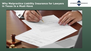 Why Malpractice Liability Insurance for Lawyers in Texas Is a Must-Have