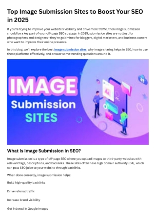 top image submission sites to boost your