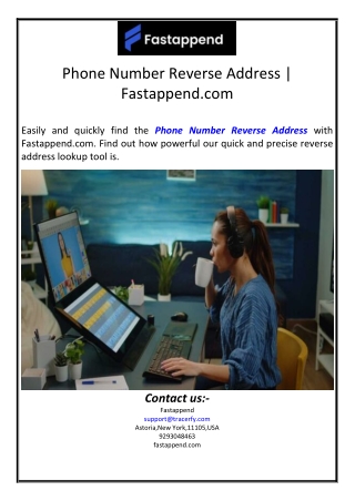 Phone Number Reverse Address | Fastappend.com