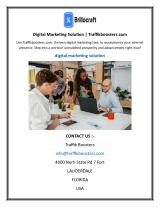 digital marketing solution traffikboosters com