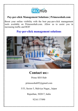 Pay-per-click Management Solutions  Primeseohub.com