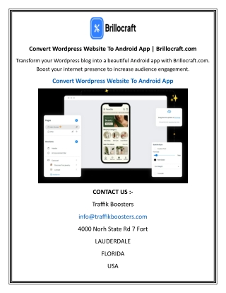 convert wordpress website to android