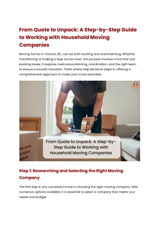 From Quote to Unpack_ A Step-by-Step Guide to Working with Household Moving Companies