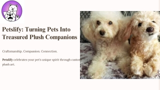 Celebrating Pets with Plush: The Petslify Promise